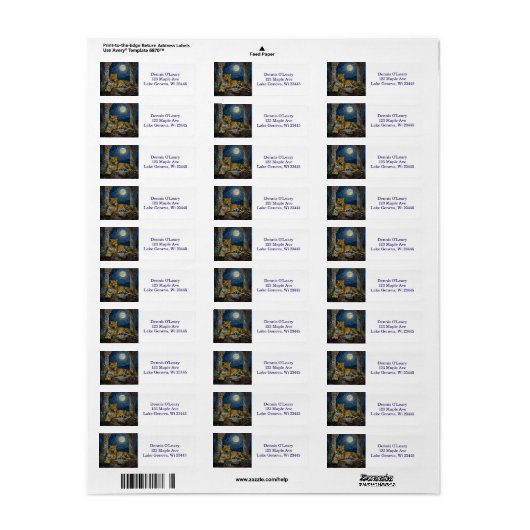 Majestic Leopard on Cliff Ledge   ラベル (フルシート)