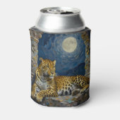 Majestic Leopard on Cliff Ledge  缶クーラー (缶裏面)