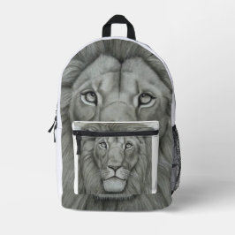 Majestic Lion プリントバックパック