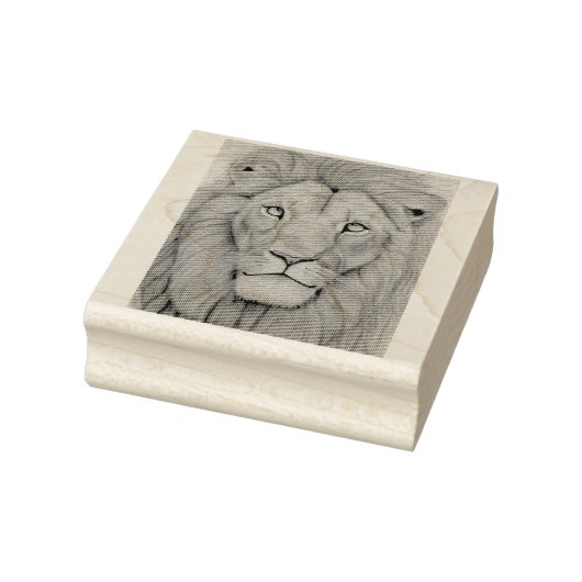 Majestic Lion ラバースタンプ (スタンプ)