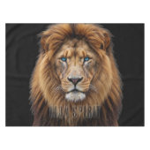Majestic Lion Face with Blue Eyes | Wildlife Anima テーブルクロス (正面(横))