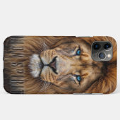 Majestic Lion Face with Blue Eyes | Wildlife Anima Case-Mate iPhoneケース (裏面(横))