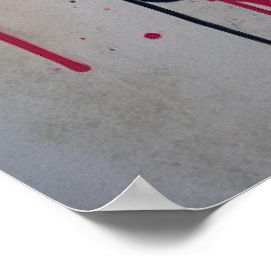 Majestic Lion Graffiti Art Poster ポスター (角)