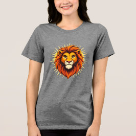 Majestic Lion – King of Power and Authority トライブレンドＴシャツ