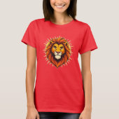 Majestic Lion – King of Power and Authority Tシャツ (正面)