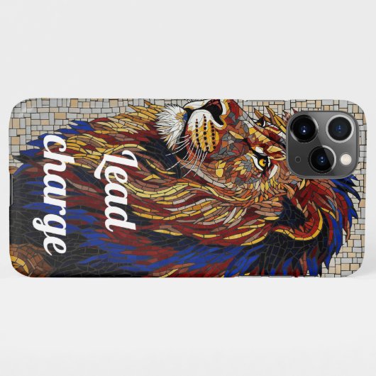 Majestic Lion Mosaic Phone Case – King  iPhoneケース (裏面横)