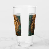 Majestic Lion Mug – Powerful Wildlife Coffee Mug タンブラーグラス (左)