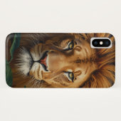 Majestic Lion Phone Case Powerful Wildlife Art Cov Case-Mate iPhoneケース (裏面(横))