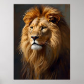Majestic Lion Portrait ポスター (正面)