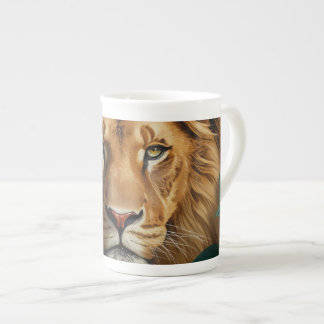 Majestic Lion Specialty Mug Powerful Wildlife Art ボーンチャイナマグカップ