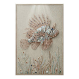 Majestic Lionfish Ocean Wall Art ポスター