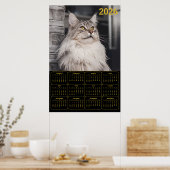 Majestic Maine Coon Cat – 2026 Wall Calendar  ポスター (キッチン)