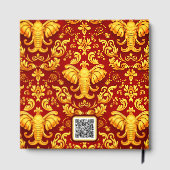  Majestic Memories: Customizable Crimson Elephant  ゲストブック (裏面)