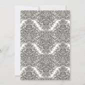 Majestic Monogram Crest Wedding Invitation (裏面)