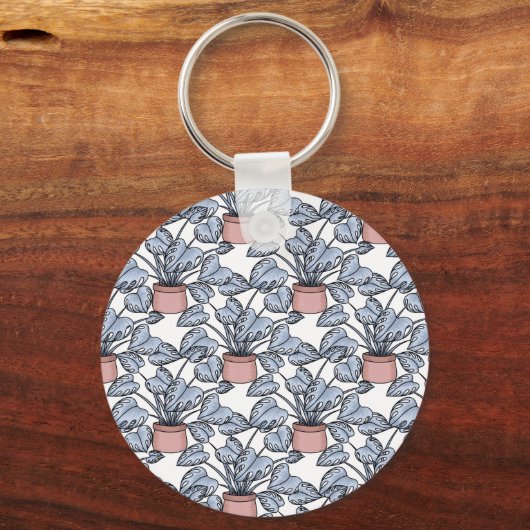 Majestic monstera キーホルダー (正面)