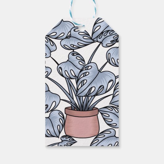 Majestic monstera ギフトタグ (裏面)