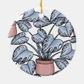 Majestic monstera セラミックオーナメント (裏面)