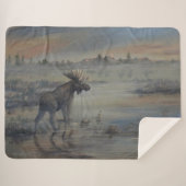 Majestic Moose シェルパブランケット (正面(横))