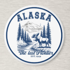 Majestic Moose in Alaska Landscape マグネット