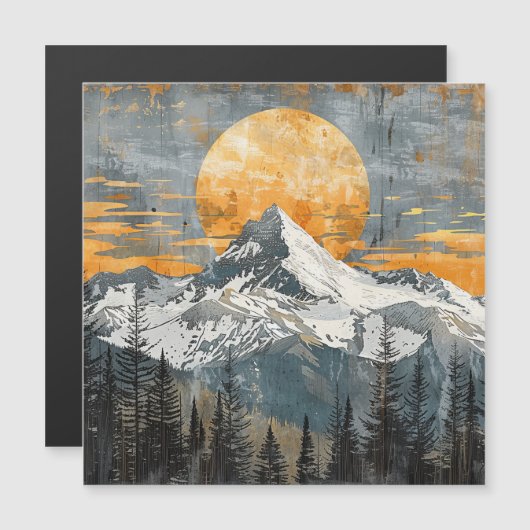 Majestic Mountain Landscape - Rustic Nature (正面/裏面)