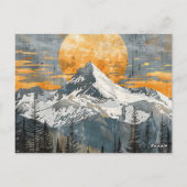 Majestic Mountain Landscape - Rustic Nature ポストカード (裏面)