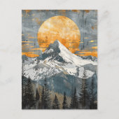 Majestic Mountain Landscape - Rustic Nature ポストカード (正面)
