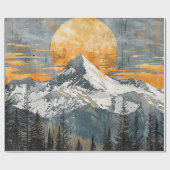 Majestic Mountain Landscape - Rustic Nature ラッピングペーパー (フラット)