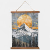 Majestic Mountain Landscape - Rustic Nature 吊り下げ型タペストリー (正面)