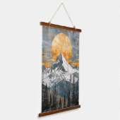 Majestic Mountain Landscape - Rustic Nature 吊り下げ型タペストリー (傾斜あり)