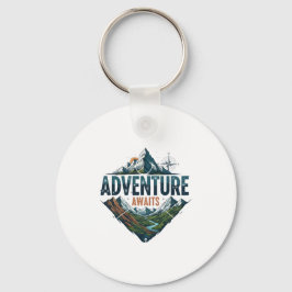 Majestic Mountain & River Adventure Art Print キーホルダー