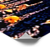 Majestic Mountain Valley Flow Design ポスター (角)