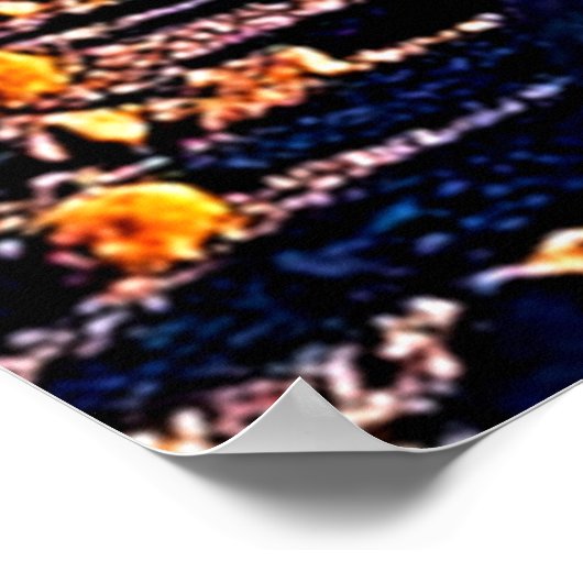 Majestic Mountain Valley Flow Design ポスター (角)