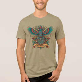 Majestic Native Heritage Tribal Eagle Culture Shir トライブレンドＴシャツ