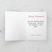 Majestic Northern Lights Greetings Card シーズンカード (内部)