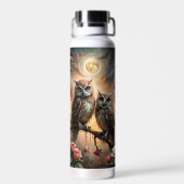 Majestic Owl Design ウォーターボトル (背面)