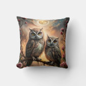Majestic Owl Design クッション (正面)