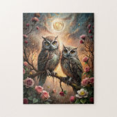 Majestic Owl Design ジグソーパズル (縦)