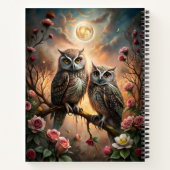 Majestic Owl Design ノートブック (裏面)