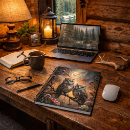 Majestic Owl Design ノートブック