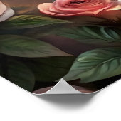 Majestic Owl Design ポスター (角)