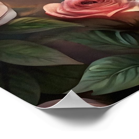 Majestic Owl Design ポスター (角)