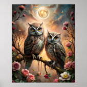 Majestic Owl Design ポスター (正面)