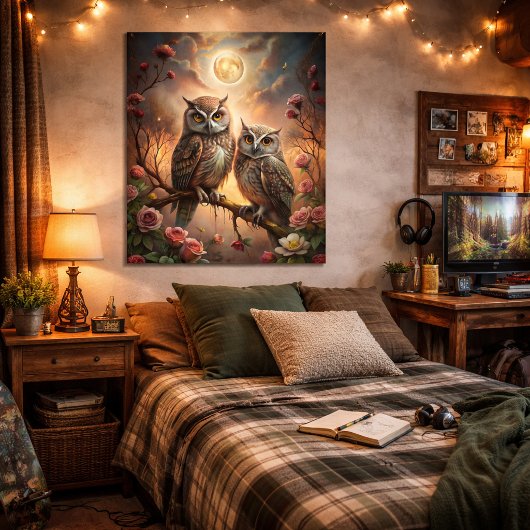 Majestic Owl Design ポスター