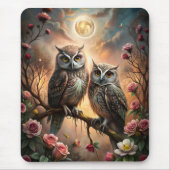 Majestic Owl Design マウスパッド (正面)