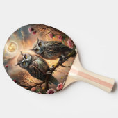 Majestic Owl Design 卓球ラケット (横)