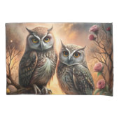 Majestic Owl Design 枕カバー (正面)