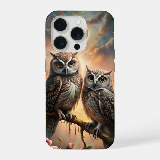 Majestic Owl Design iPhoneケース (裏面)