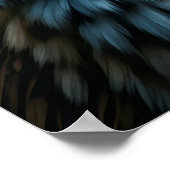 Majestic Owl Portrait Wall Art ポスター (角)