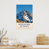 Majestic Peaks of the French Alps ポスター (キッチン)