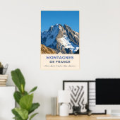 Majestic Peaks of the French Alps ポスター (ホームオフィス)